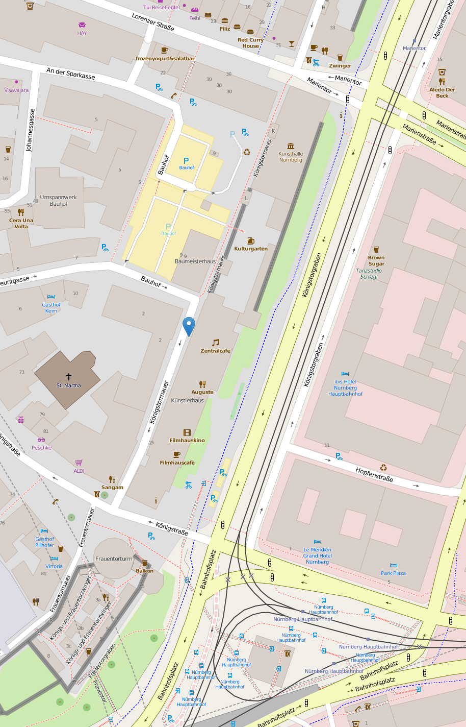 Openstreetmap-Karte von der Umgebung der K4CG